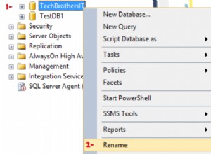Database hernoemen in SQL Server - SQL Server / TSQL-zelfstudie, deel 26 