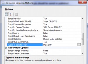 SQL सर्वर डेटाबेस से सभी डेटा को स्क्रिप्ट करें 